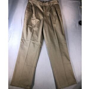 Willis & Geiger Khaki Cotton Chino Pants Men’s 35 Classic Fit NWT